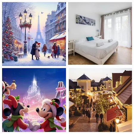Disney, Very Spacious Comfortable 3 Bedrooms Family Apartment, 8 Pers, Wifi, Netflix Chessy (Seine-et-Marne)